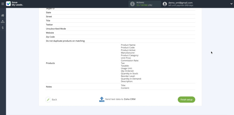 How to set up the upload of new leads from your Facebook ad account to Zoho CRM | Checking the downloaded data, part 3