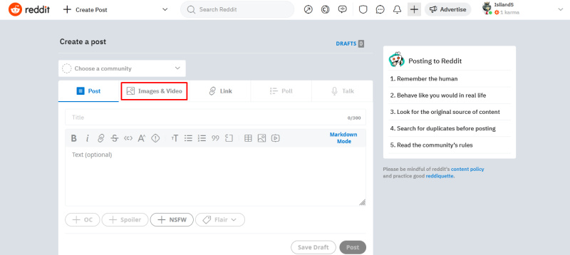 




How to post on Reddit | Add image and video<br>