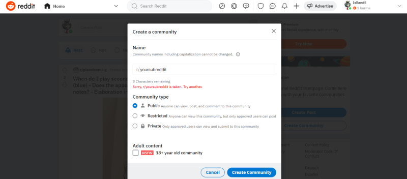 



How to post on Reddit | Create subreddit<br>