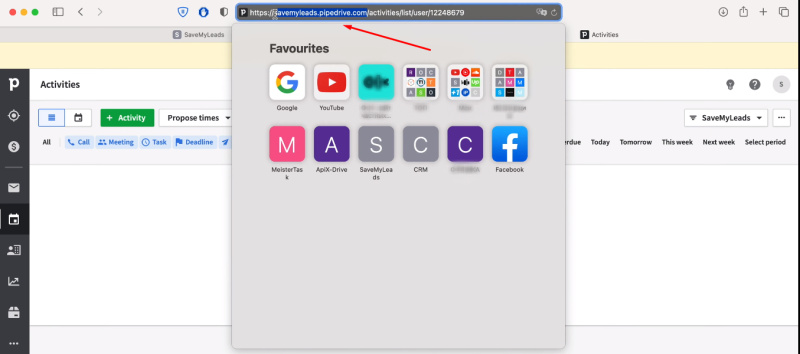 Facebook and Pipedrive integration | Copy the domain