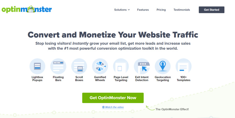Optinmonster screen