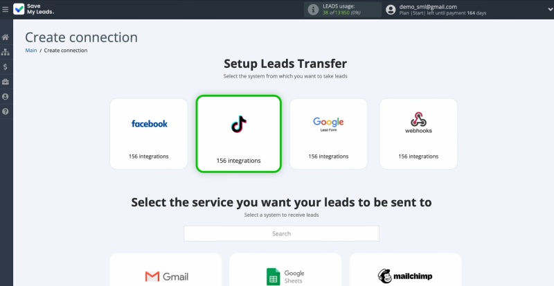 TikTok and MailerLite integration | Select TikTok
