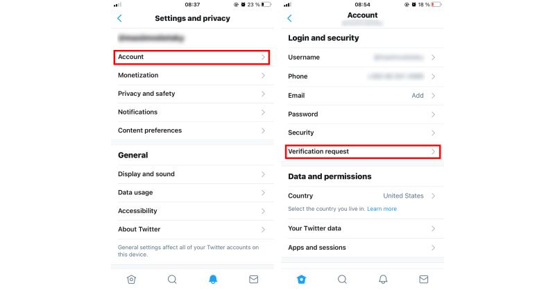 Get a checkmark using an application