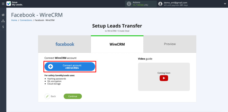Connecting WireCRM