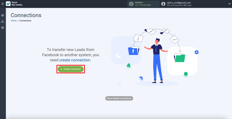 How To Set Up New Leads From Facebook To GetResponse | Let's start creating a connection
