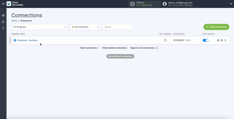 Integration Avochato and Facebook Leads Ads | Auto-update and change the name of the connection