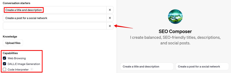 How to Create Custom GPTs in ChatGPT | Additional settings