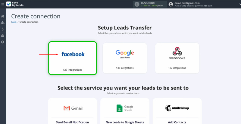 MessageWhiz and Facebook integration | Select Facebook