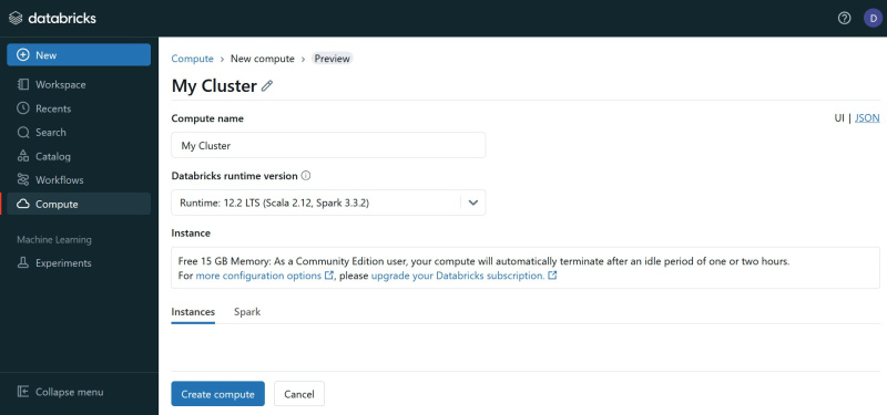 Creating a cluster