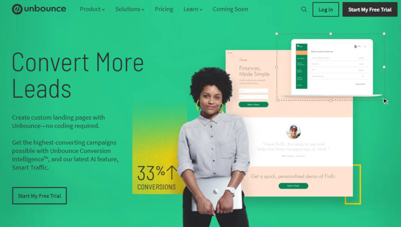 Unbounce screen