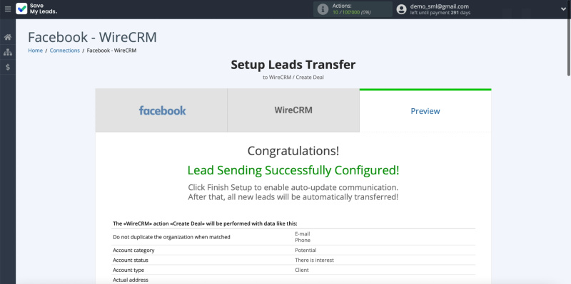 Example of sent data Part 1&nbsp;