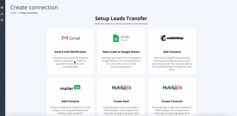 Facebook Lead Ads + Gmail Integration | Select a template