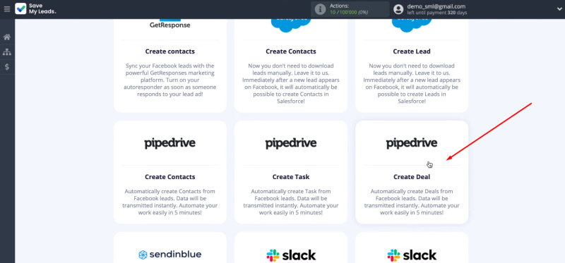 Facebook and Pipedrive integration | Templates