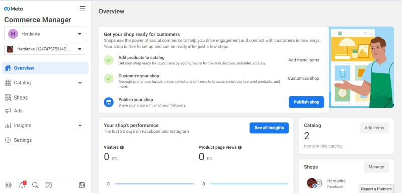 Click on the "Publish Shop" button and users will see your store.