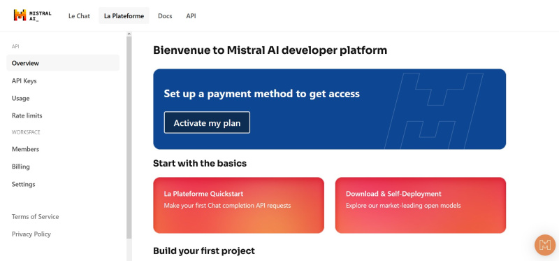 LLMs Mistral | La Plateforme