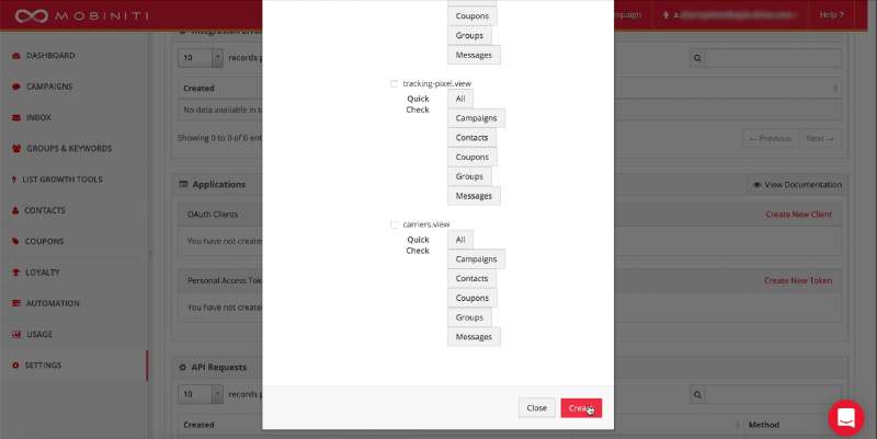 How to Send SMS via Mobiniti from New Facebook Leads | Continue setting