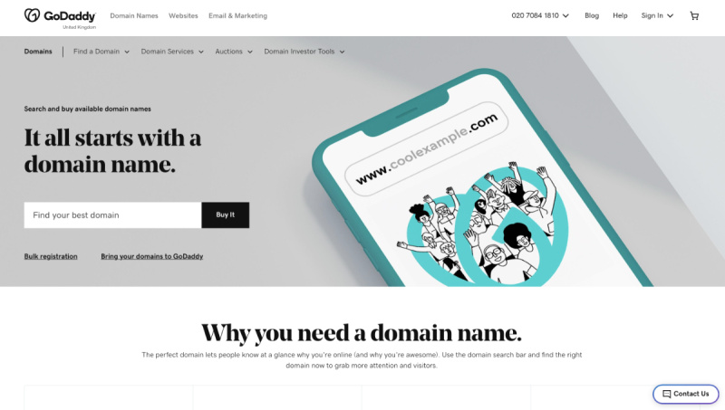 Brand GoDaddy | Company offer for partners