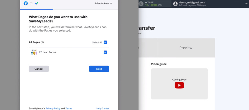 Facebook and Pipedrive integration | Select Ad pages