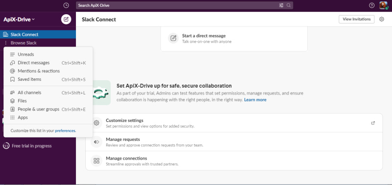 Customize this list in your preferences