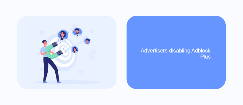 Advertisers disabling Adblock Plus