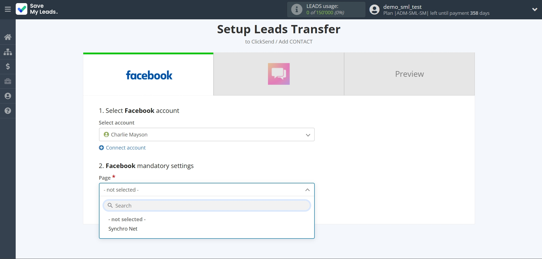 How to Connect Facebook with ClickSend Add Contacts | Data Source account connection How to Connect Facebook with ClickSend Add Contacts | Data Source account connection