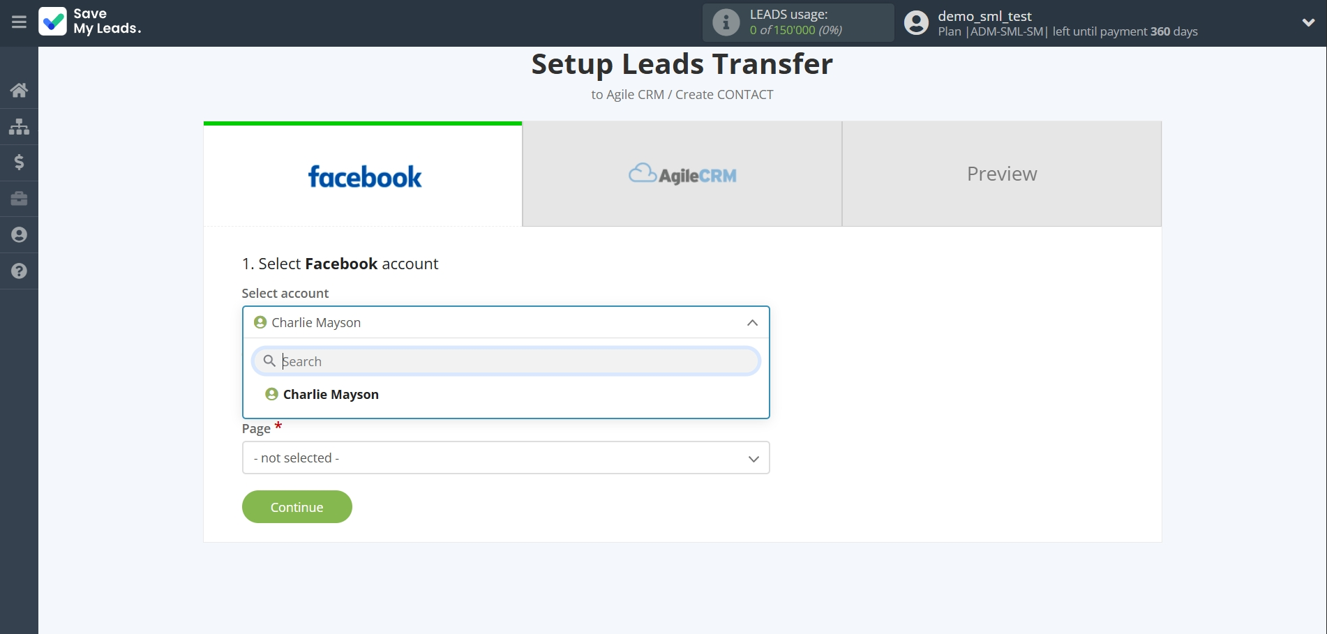 How to Connect Facebook with AgileCRM Create Contacts | Data Source account selection How to Connect Facebook with AgileCRM Create Contacts | Data Source account selection