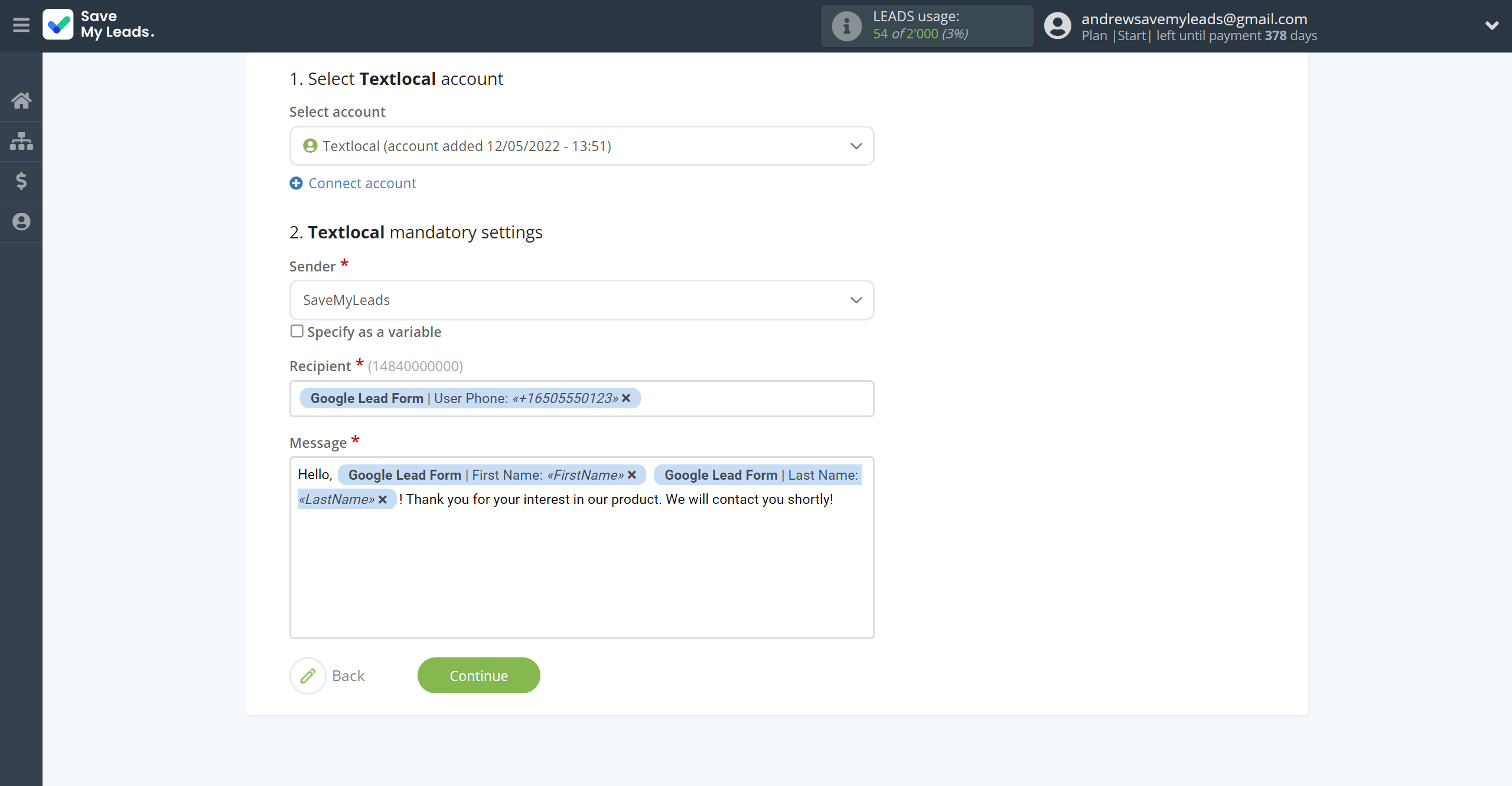 How to Connect Google Lead Form with Textlocal | Assigning fields How to Connect Google Lead Form with Textlocal | Assigning fields