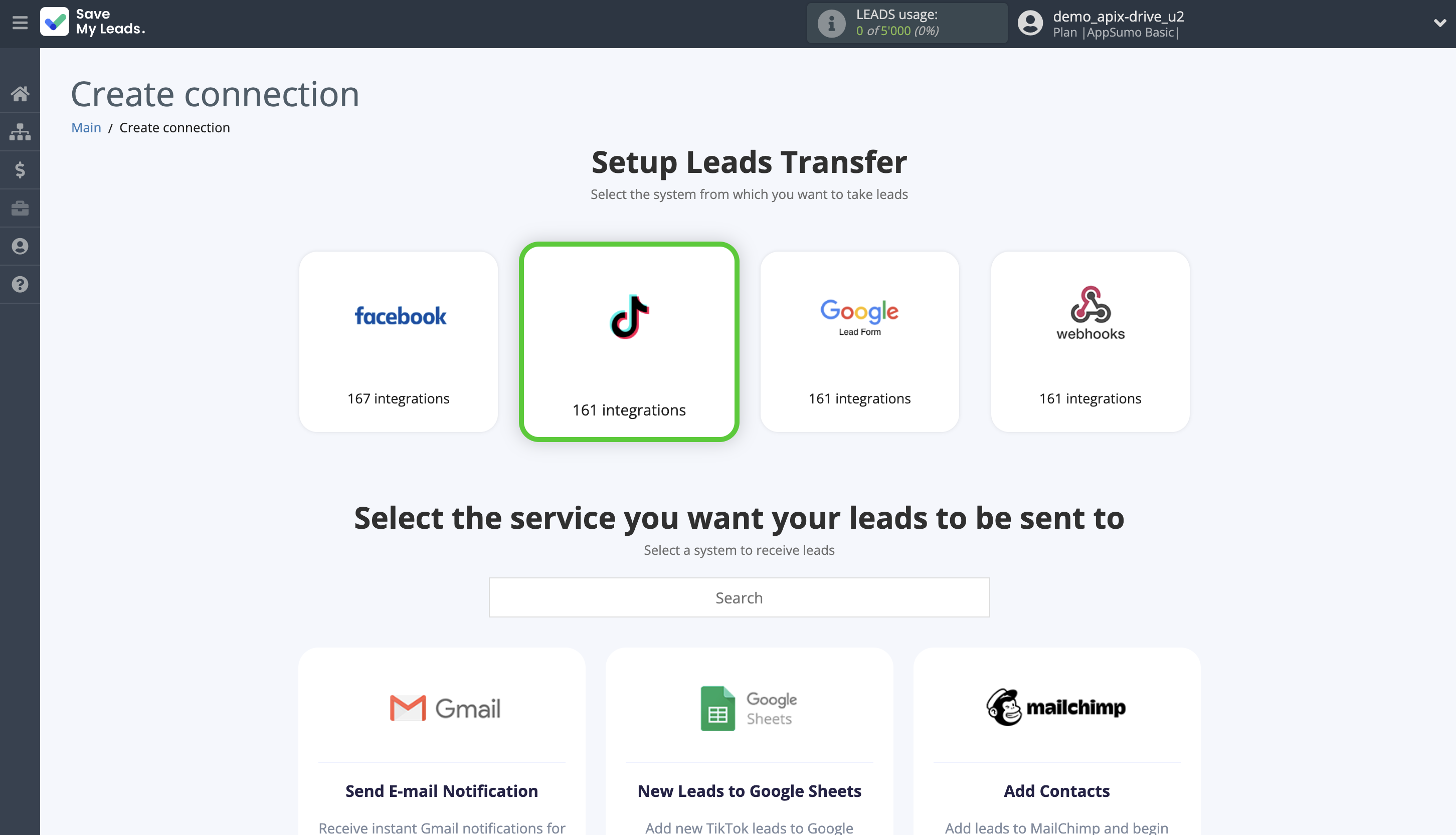 How to Connect TikTok with Webex Interact | Data Source system selection How to Connect TikTok with Webex Interact | Data Source system selection
