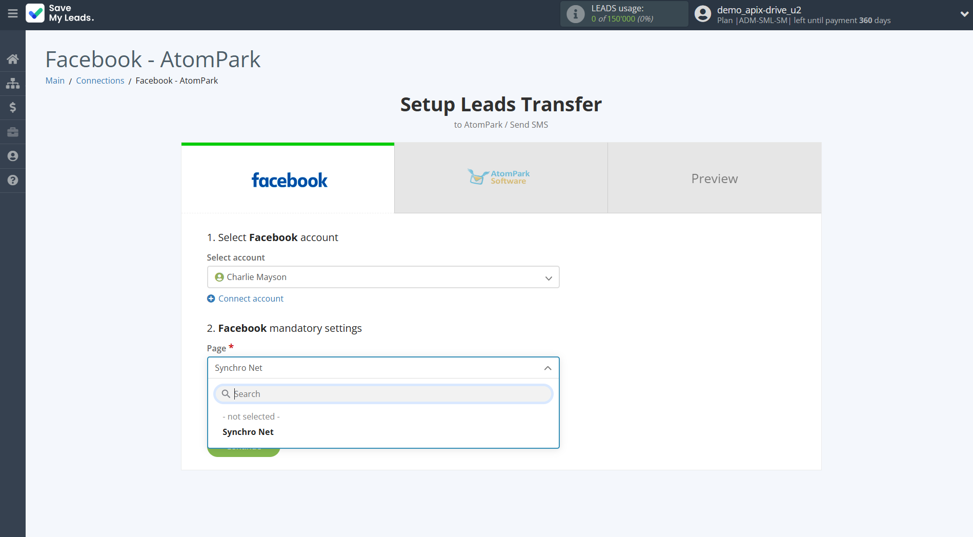 How to Connect Facebook with AtomPark | Data Source account connection How to Connect Facebook with AtomPark | Data Source account connection