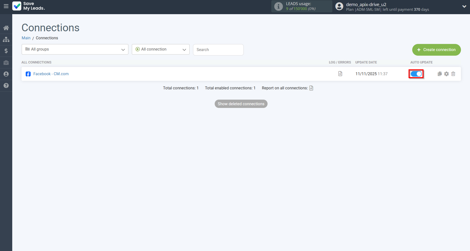 How to Connect Facebook with CM.com | Enable auto-update