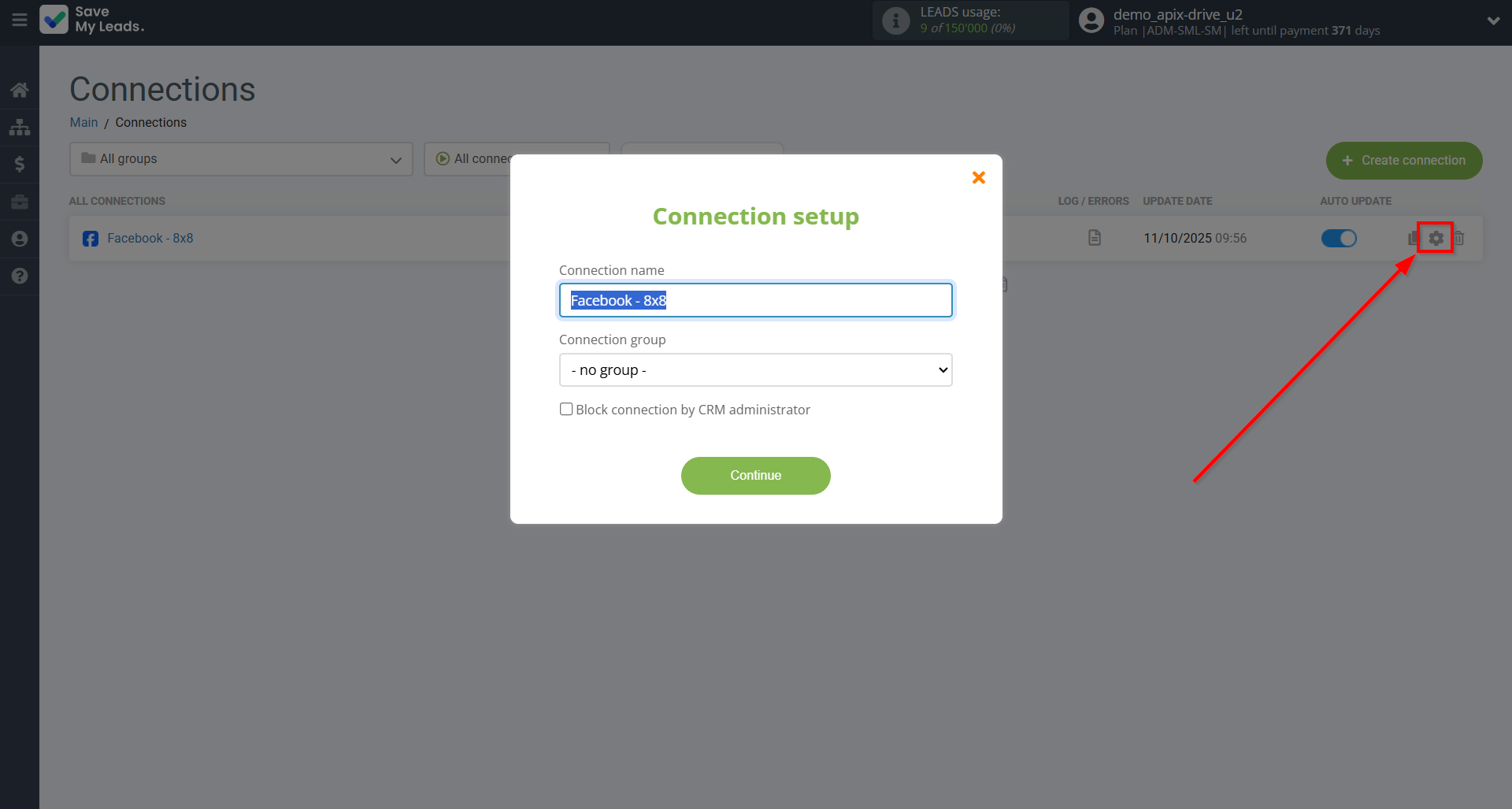 How to Connect Facebook with 8x8 | Name and group connection