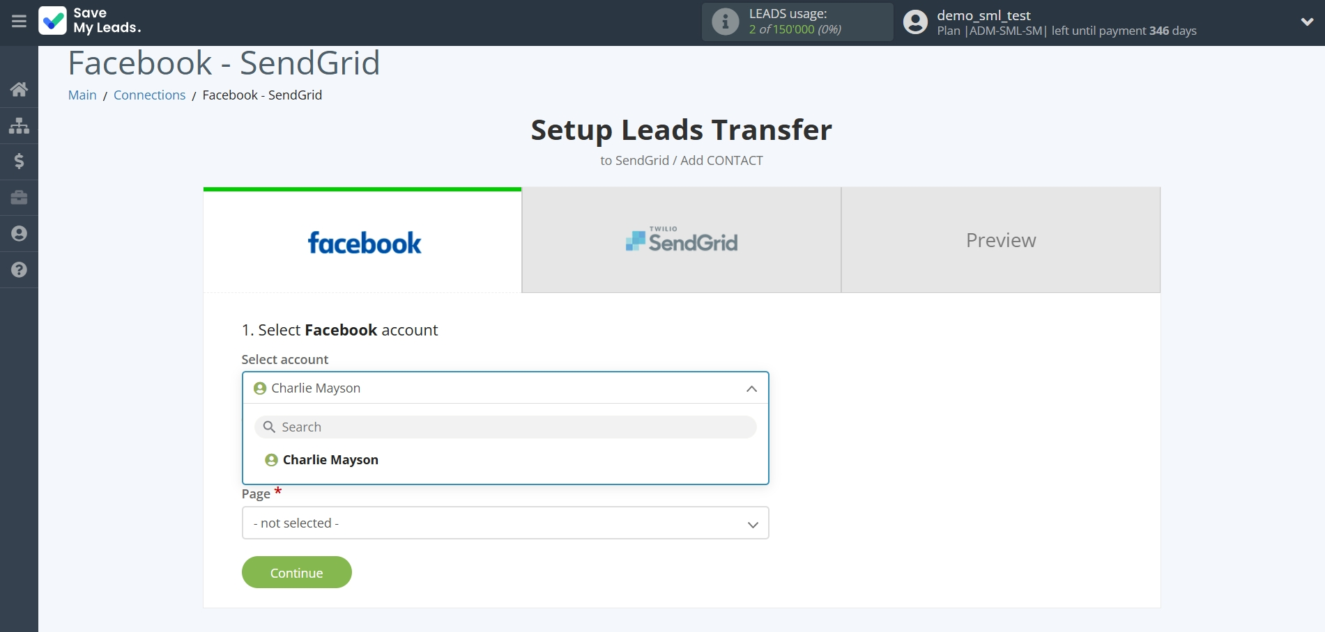 How to Connect Facebook with SendGrid | Data Source account connection How to Connect Facebook with SendGrid | Data Source account connection