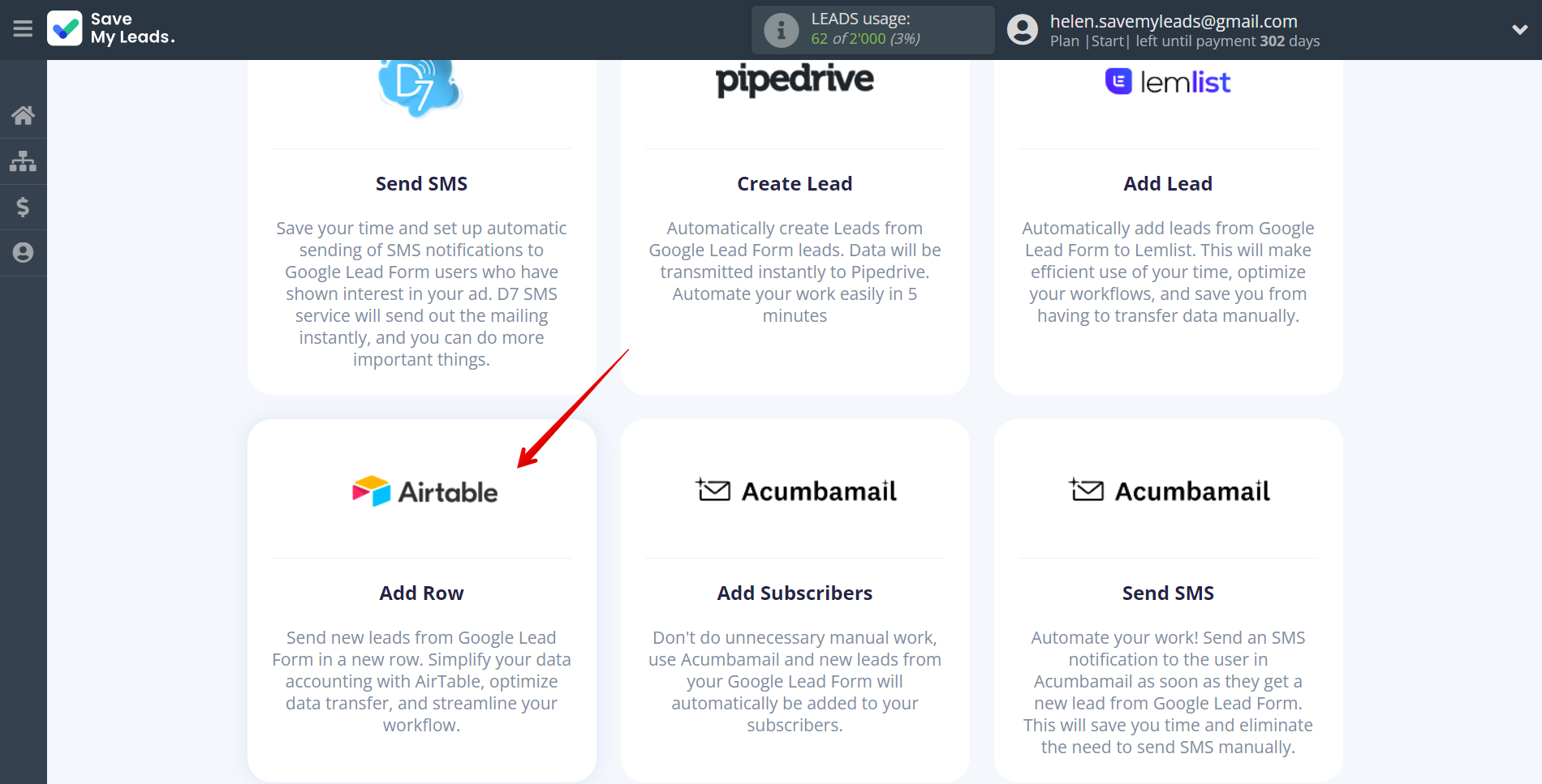 How to Connect Google Lead Form with AirTable | Data Destination system selection How to Connect Google Lead Form with AirTable | Data Destination system selection