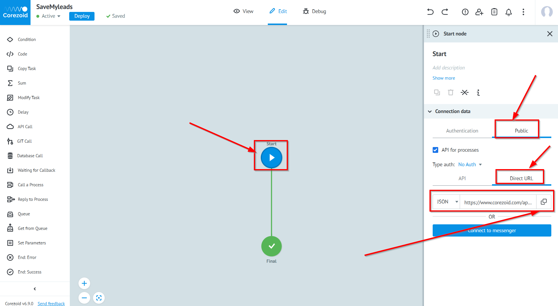 How to Connect Facebook with Corezoid | Data Destination account connection How to Connect Facebook with Corezoid | Data Destination account connection