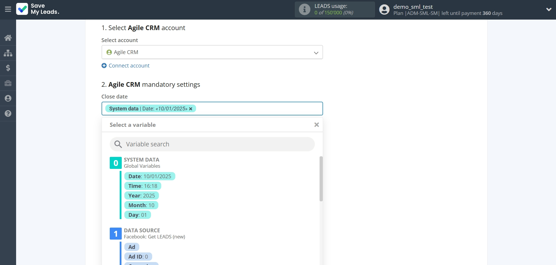 How to Connect Facebook with AgileCRM Create Deal | Assigning fields How to Connect Facebook with AgileCRM Create Deal | Assigning fields