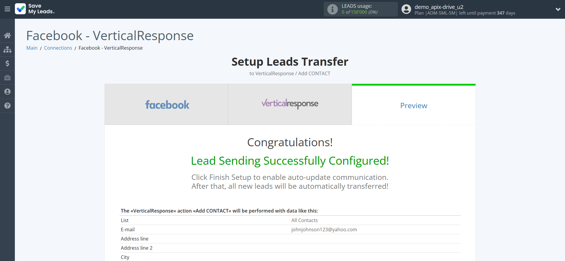 How to Connect Facebook with VerticalResponse | Test data How to Connect Facebook with VerticalResponse | Test data