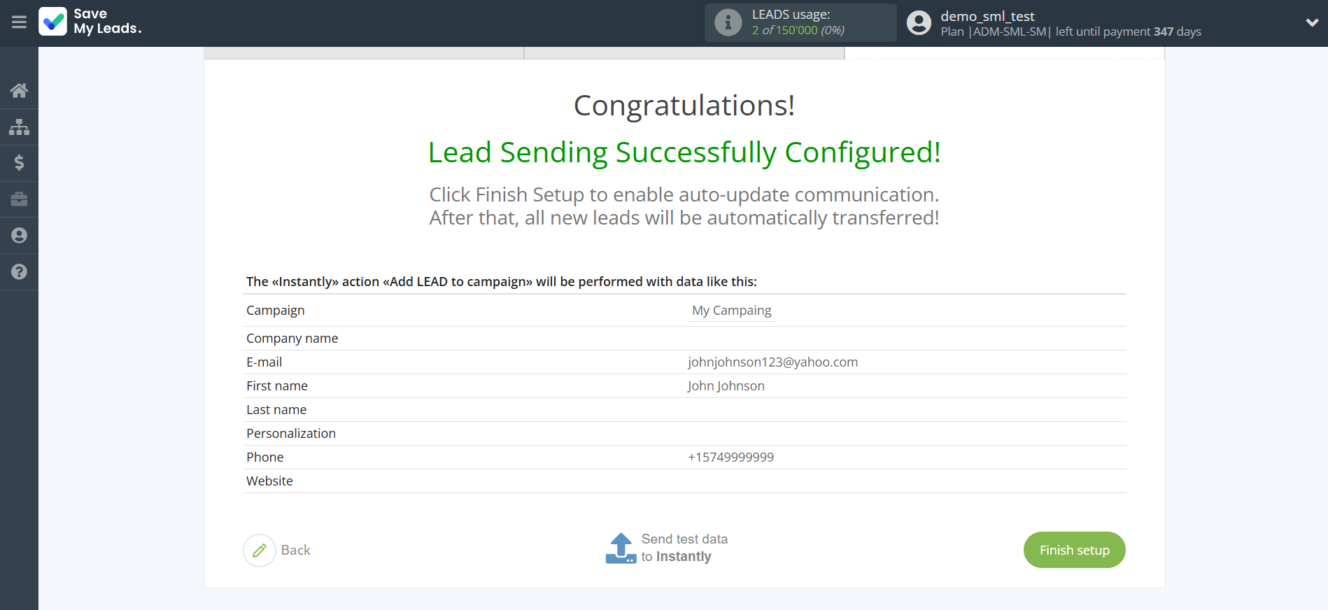 How to Connect Facebook with Instantly Add lead to campaign | Test data How to Connect Facebook with Instantly Add lead to campaign | Test data