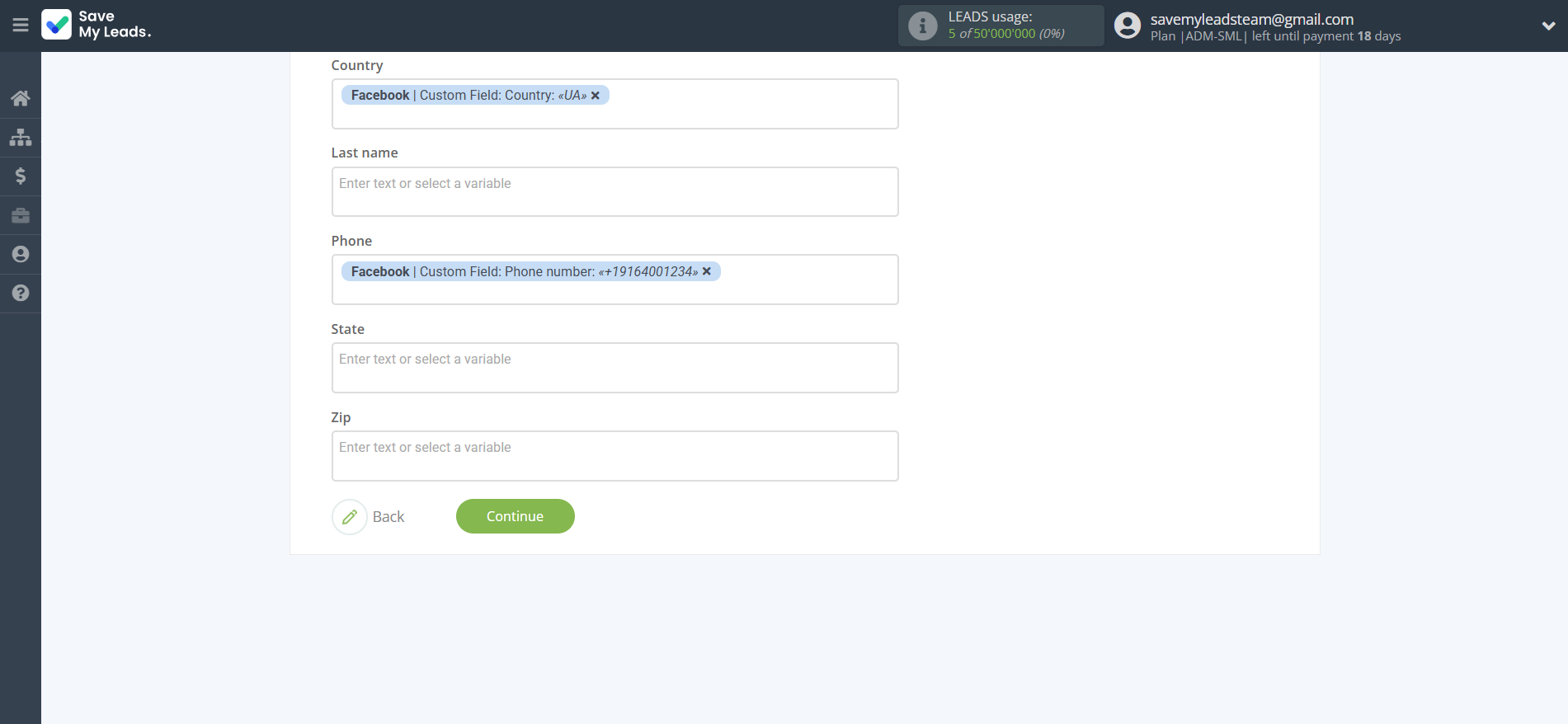 How to Connect Facebook with MailerLite Classic | Assigning fields How to Connect Facebook with MailerLite Classic | Assigning fields