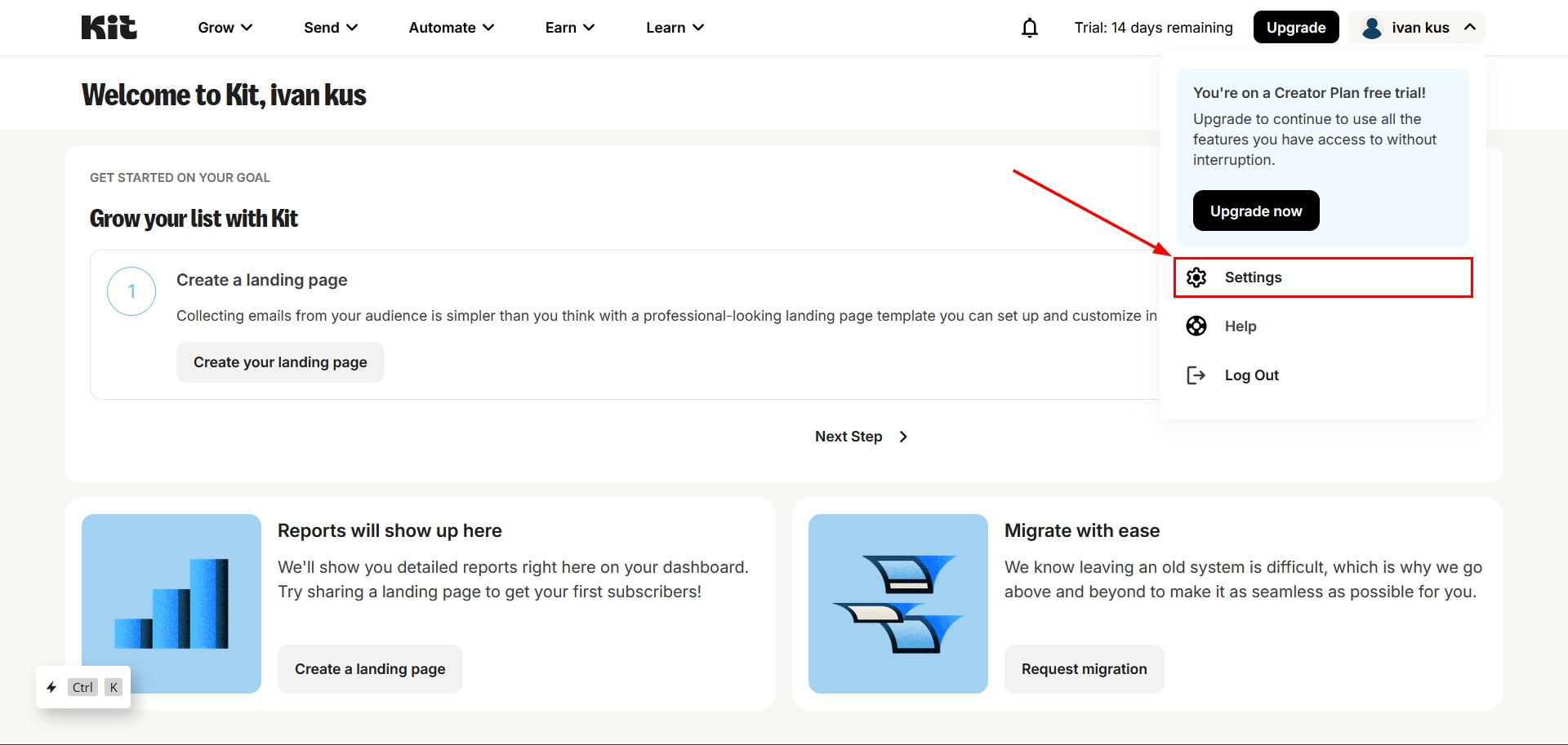 How to Connect Facebook  with Kit (ConvertKit) | Data Destination account connection