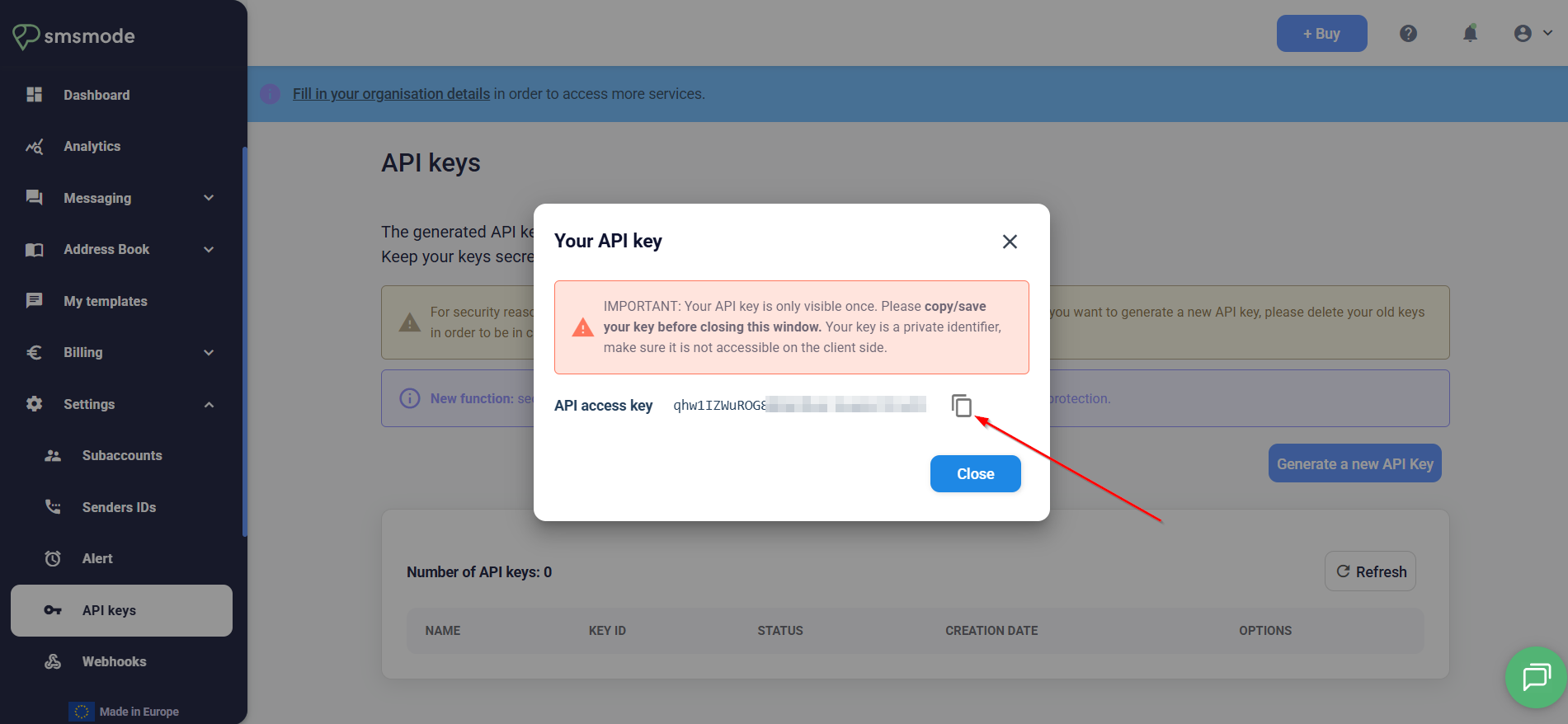 How to Connect Facebook with Smsmode | Data Destination account connection How to Connect Facebook with Smsmode | Data Destination account connection
