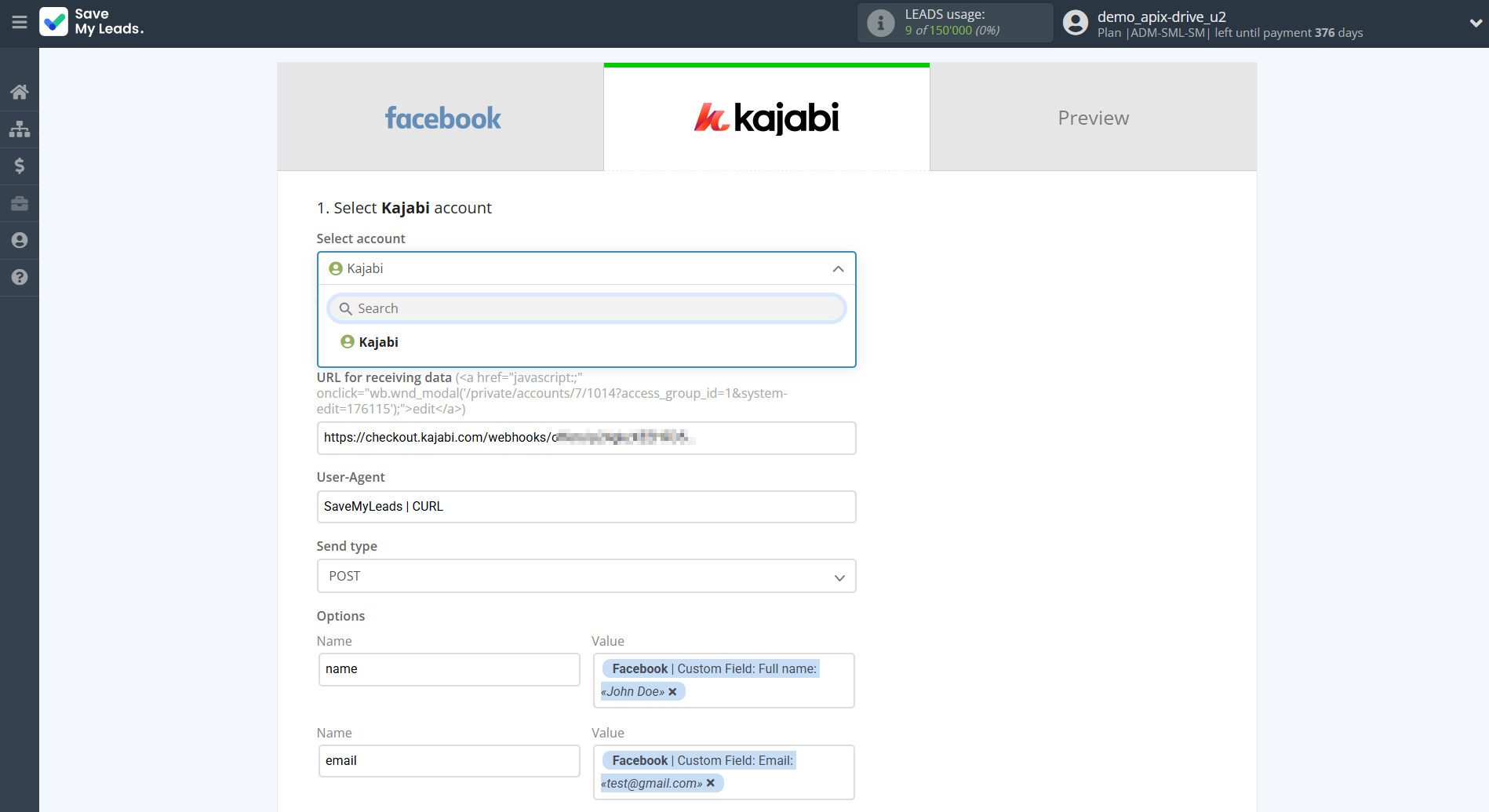 How to Connect Facebook with Kajabi | Data Destination account selection How to Connect Facebook with Kajabi | Data Destination account selection