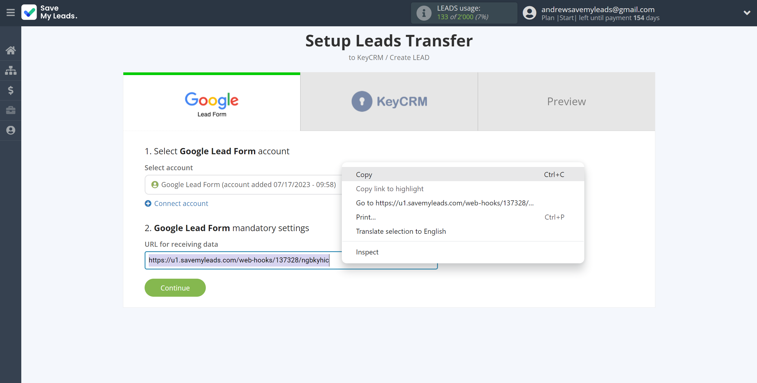 How to Connect Google Lead Form with KeyCRM Create Lead | Data Source account connection How to Connect Google Lead Form with KeyCRM Create Lead | Data Source account connection