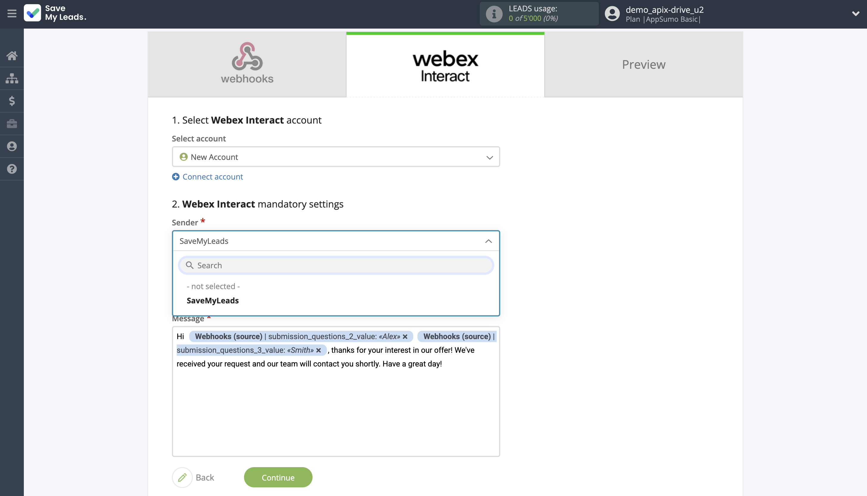 How to Connect Webhooks with Webex Interact | Assigning fields How to Connect Webhooks with Webex Interact | Assigning fields