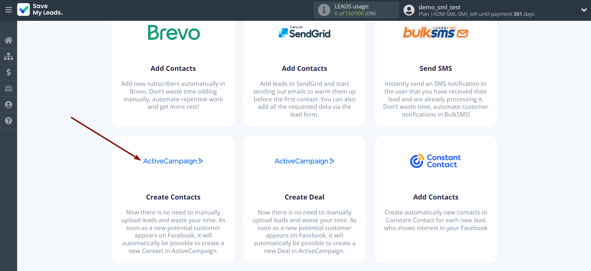 How to Connect Facebook with ActiveCampaign Create Contacts | Data Destination system selection How to Connect Facebook with ActiveCampaign Create Contacts | Data Destination system selection