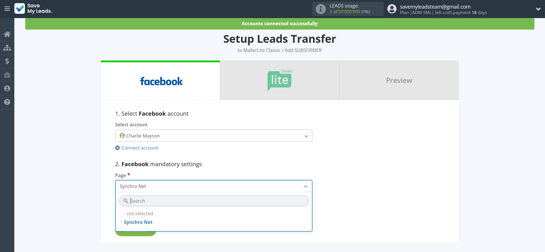 How to Connect Facebook with MailerLite Classic | Data Source account connection How to Connect Facebook with MailerLite Classic | Data Source account connection