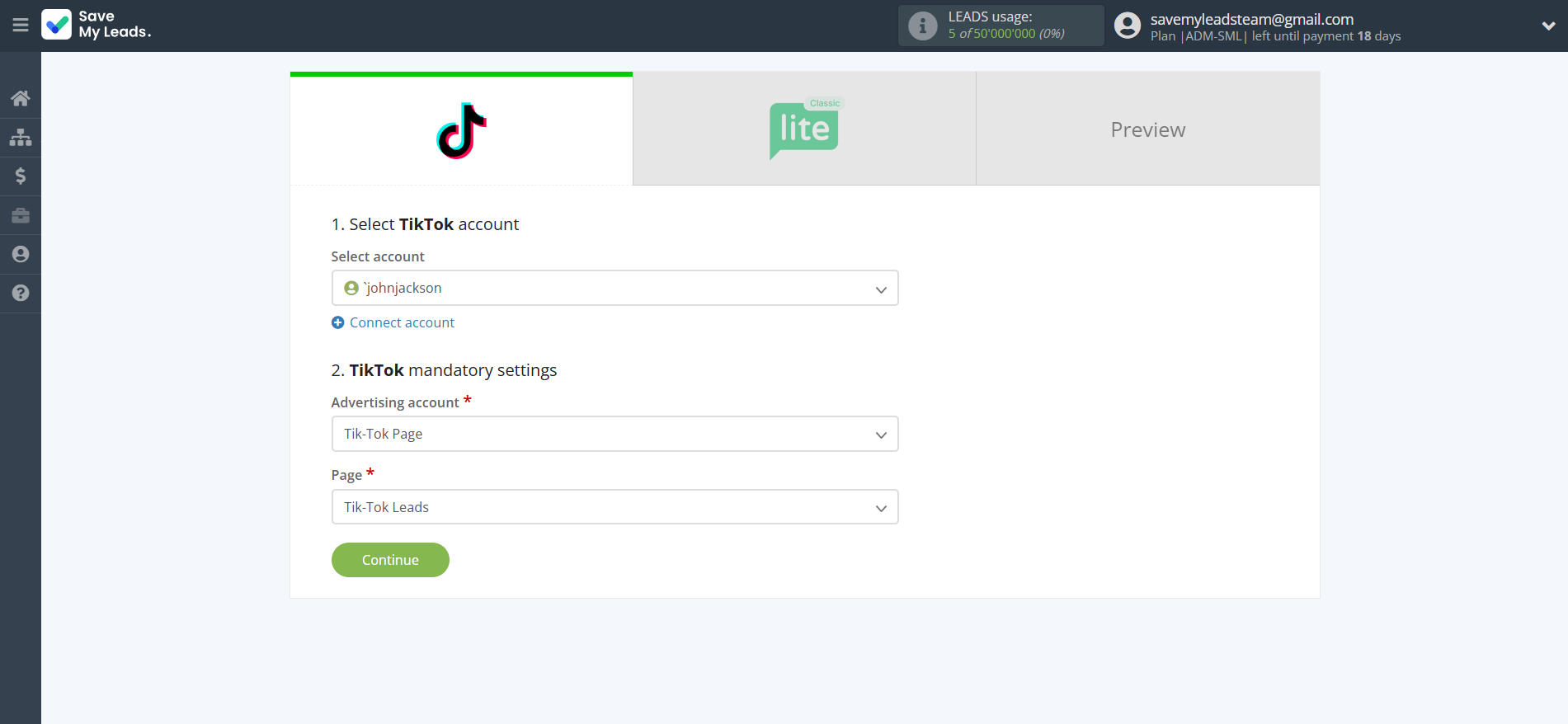How to Connect TikTok with MailerLite Classic | Data Source account connection How to Connect TikTok with MailerLite Classic | Data Source account connection