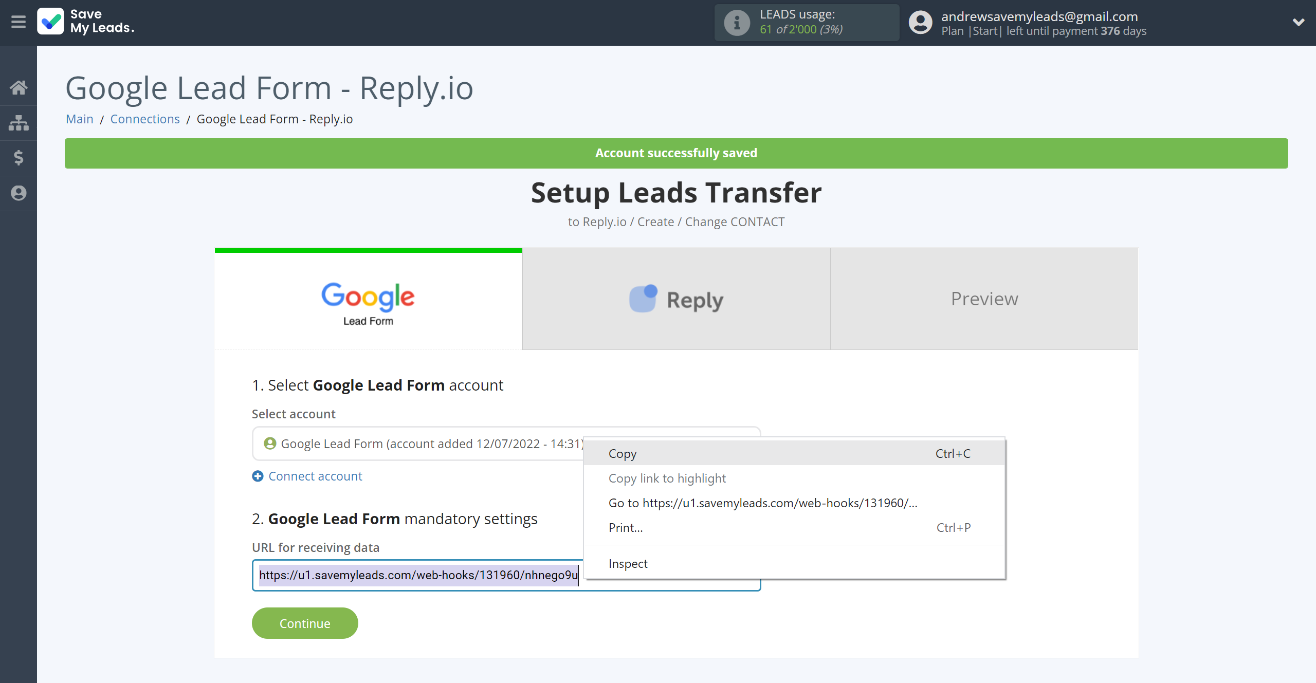How to Connect Google Lead Form with Reply.io | Data Source account connection How to Connect Google Lead Form with Reply.io | Data Source account connection