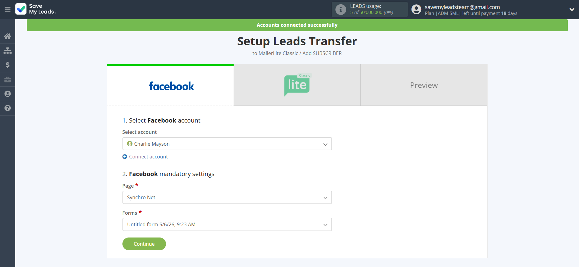 How to Connect Facebook with MailerLite Classic | Data Source account connection How to Connect Facebook with MailerLite Classic | Data Source account connection