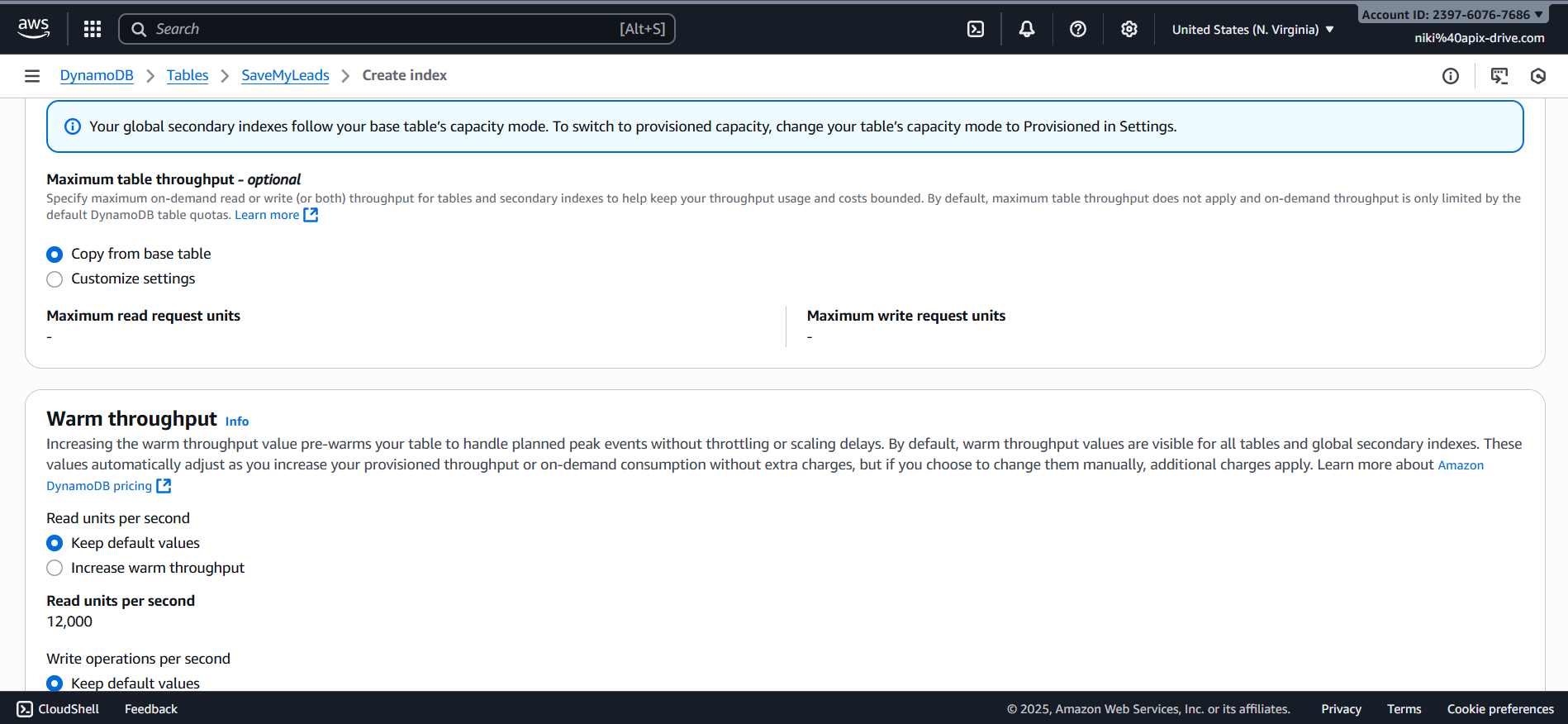 How to Connect Facebook with Amazon DynamoDB | Creating table How to Connect Facebook with Amazon DynamoDB | Creating table