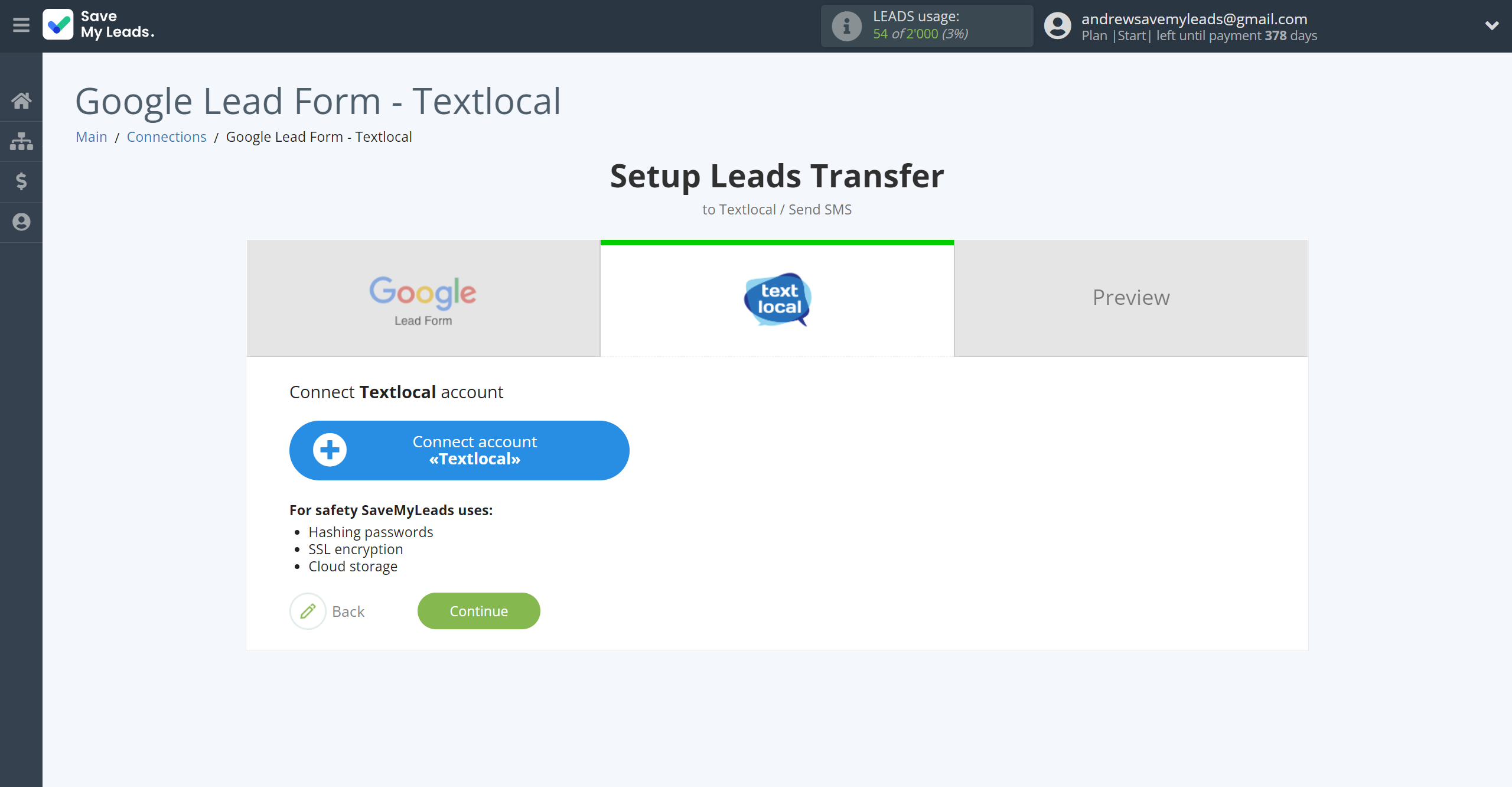 How to Connect Google Lead Form with Textlocal | Data Destination account connection How to Connect Google Lead Form with Textlocal | Data Destination account connection